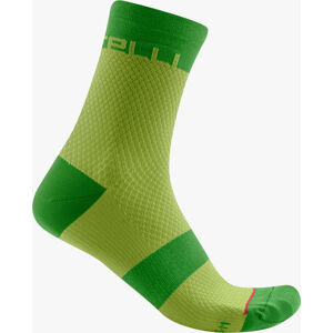 Castelli Velocissima 12 Sock S/M žlutá/fialová