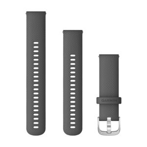 GARMIN řemínek - QUICK RELEASE 22 MM - šedá/stříbrná