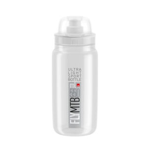 ELITE Cyklistická láhev na vodu - FLY MTB 550 ml - transparentní