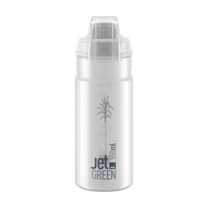 ELITE Cyklistická láhev na vodu - JET GREEN PLUS 550 - transparentní
