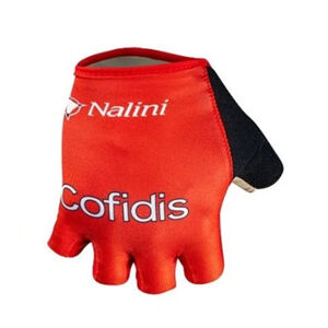 Nalini Cyklistické rukavice krátkoprsté - COFIDIS 2021 - červená S