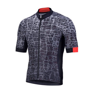NALINI Cyklistický dres s krátkým rukávem - AIS NARANCO 2.0 - černá/bílá/červená/šedá L