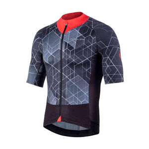 NALINI Cyklistický dres s krátkým rukávem - AIS STELVIO 2.0 - červená/černá M