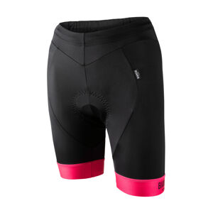 BIANCHI MILANO Cyklistické kalhoty krátké bez laclu - AVOLA LADY - černá/růžová S