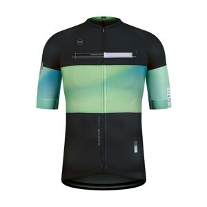 GOBIK Cyklistický dres s krátkým rukávem - CX PRO 2.0 - černá/červená/zelená L