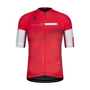 GOBIK Cyklistický dres s krátkým rukávem - CX PRO 2.0 - červená/bílá L