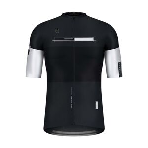 GOBIK Cyklistický dres s krátkým rukávem - ATTITUDE 2.0 CITIZEN - bílá/černá 2XL