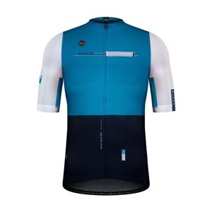 GOBIK Cyklistický dres s krátkým rukávem - STARK COBALT - modrá/bílá/černá 2XL