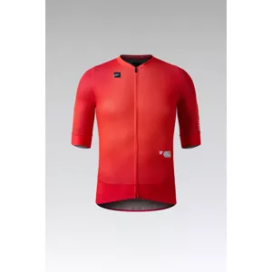 GOBIK Cyklistický dres s krátkým rukávem - CARRERA 2.0 - červená L