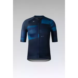 GOBIK Cyklistický dres s krátkým rukávem - CX PRO 3.0 - modrá 4XL
