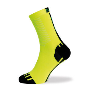 Biotex Cyklistické ponožky klasické - THERMOLITE - černá/žlutá