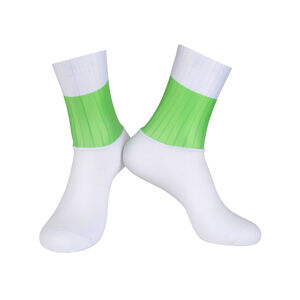 BONAVELO Cyklistické ponožky klasické - TOUR DE FRANCE - zelená/bílá L-XL