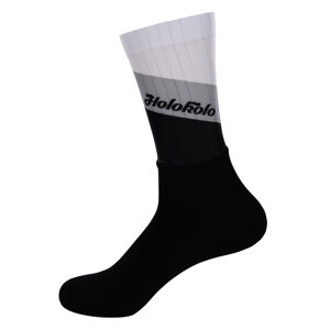 HOLOKOLO Cyklistické ponožky klasické - NEW NEUTRAL - černá/šedá/bílá S-M