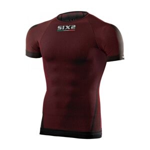 SIX2 Cyklistické triko s krátkým rukávem - TS1 II - bordó XL-2XL