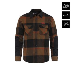 Horsefeathers bike košile Prom XL hnědá/červená