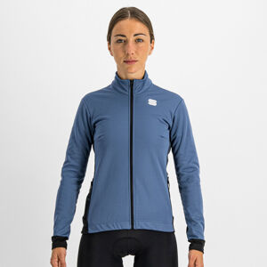 SPORTFUL Cyklistická větruodolná bunda - NEO SOFTSHELL - modrá/černá L