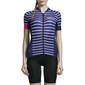 MONTON Cyklistický dres s krátkým rukávem - LOLLY LADY - modrá 2XS