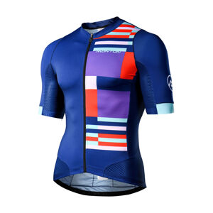 Monton Cyklistický dres s krátkým rukávem - MONDRIAN - modrá XS