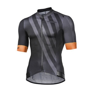 Monton Cyklistický dres s krátkým rukávem - SPLIT - šedá/černá S