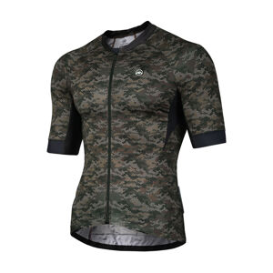 Monton Cyklistický dres s krátkým rukávem - CALOFLAGE - zelená/černá