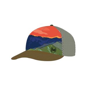 BUFF Cyklistická čepice - TRUCKER PANORÁMA - zelená/modrá/oranžová L-XL