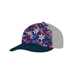 BUFF Cyklistická čepice - TRUCKER FLOWERS - růžová/modrá/fialová L-XL