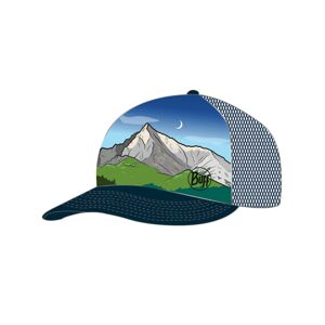 BUFF Cyklistická čepice - TRUCKER KRIVÁŇ - zelená/modrá/šedá L-XL