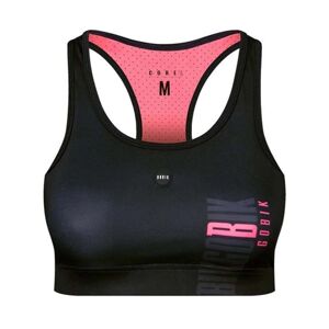 GOBIK Cyklistická podprsenka - CORE BLACK ROSE - černá/růžová S