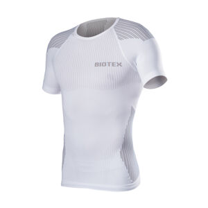 Biotex Cyklistické triko s krátkým rukávem - BIOFLEX RAGLAN - bílá/šedá