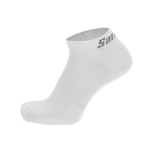 Santini Cyklistické ponožky kotníkové - CUBO - bílá 40-43