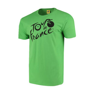 TDF Cyklistické triko s krátkým rukávem - TDF LEADER VERT '21 - zelená 2XL