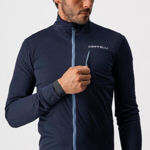 CASTELLI Cyklistická zateplená bunda - GO - modrá L