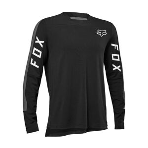 FOX Cyklistický dres s dlouhým rukávem zimní - DEFEND PRO - černá XL
