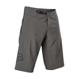 FOX Cyklistické kalhoty krátké bez laclu - DEFEND SHORTS - šedá XL