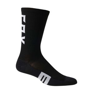FOX Cyklistické ponožky klasické - FLEXAIR MERINO  - bílá/černá S-M