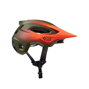 FOX Cyklistická přilba - SPEEDFRAME PRO FADE - zelená/oranžová (59-60 cm)