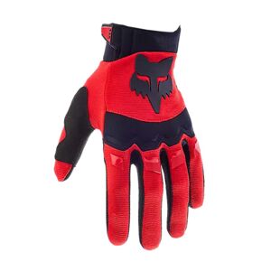 FOX Cyklistické rukavice dlouhoprsté - DIRTPAW - černá/červená M