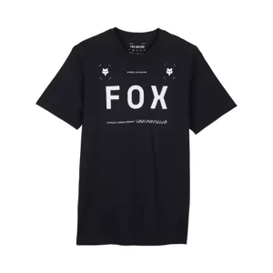 FOX Cyklistické triko s krátkým rukávem - AVIATION PREM - černá XL