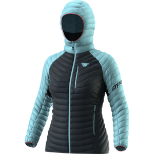 Dynafit Radical Down RDS Hooded Jacket Women 40/34 černá/tyrkysová