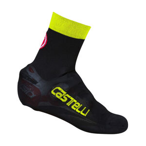 CASTELLI Cyklistické návleky na tretry - BELGIAN  - černá/žlutá S-M