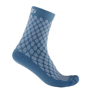 CASTELLI Cyklistické ponožky klasické - SFIDA 13 LADY WINTER - modrá S-M