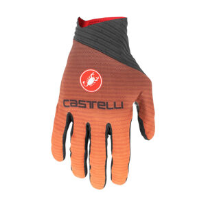 CASTELLI Cyklistické rukavice dlouhoprsté - CW 6.1 CROSS - oranžová XL