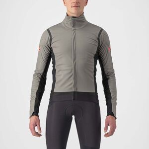 CASTELLI Cyklistická zateplená bunda - ALPHA RoS 2 - šedá/černá XL