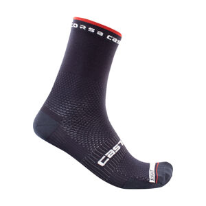 CASTELLI Cyklistické ponožky klasické - ROSSO CORSA PRO 15 - modrá