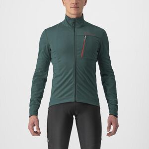 CASTELLI Cyklistická zateplená bunda - GO - zelená XS