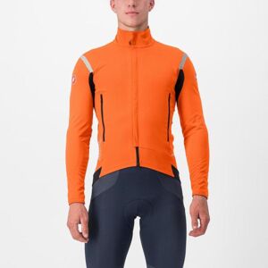 CASTELLI Cyklistická zateplená bunda - PERFETTO RoS 2 - oranžová 2XL