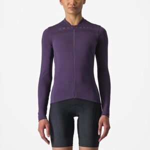 CASTELLI Cyklistický dres s dlouhým rukávem letní - ANIMA 4 - fialová S