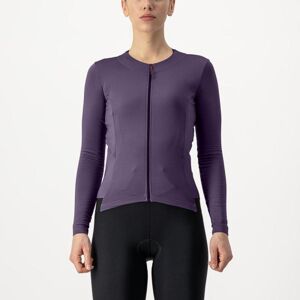 CASTELLI Cyklistický dres s dlouhým rukávem zimní - FLY LS W - fialová XL