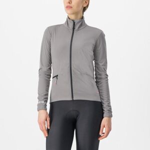 CASTELLI Cyklistická zateplená bunda - VENTO TRAIL - šedá M