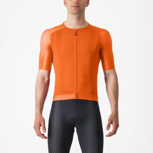 CASTELLI Cyklistický dres s krátkým rukávem - AERO RACE 7.0 - oranžová 2XL